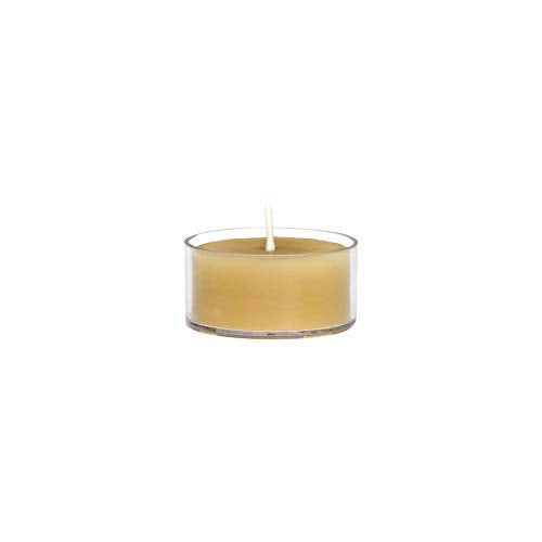 B The Beeswax Co Tea Light Candles - Natural Honey Scented - Set of 6 - Eco-Friendly Beeswax - Model WCTL6