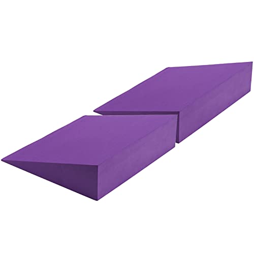 DEAYOU 2 Pack Yoga Foam Wedge, 13" EVA Foam Calf Stretch Slant Board for Lower Leg Strength Improve, Squat Wedge Incline B...