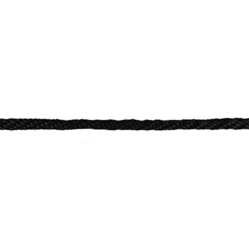 Extreme Max 3008.0022 Solid Braid MFP Utility Rope - 3/8" x 100', Black