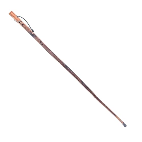 SE 55-Inch Bigfoot Stamped Hard Pine Hiking, Walking, Trekking Stick with Metal Reinforced Rubber Tip