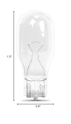 Feit Electric 18-Watt Incandescent T5 Bulb, Clear, Model Bplv518/4, Plastic Material