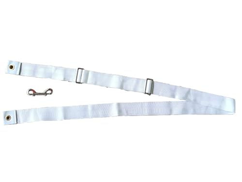 Professional Tennis Net Center Strap with Adjustable Buckle & Rust-Proof Hook Heavy-Duty Center Strap for Secure Net Tensi...