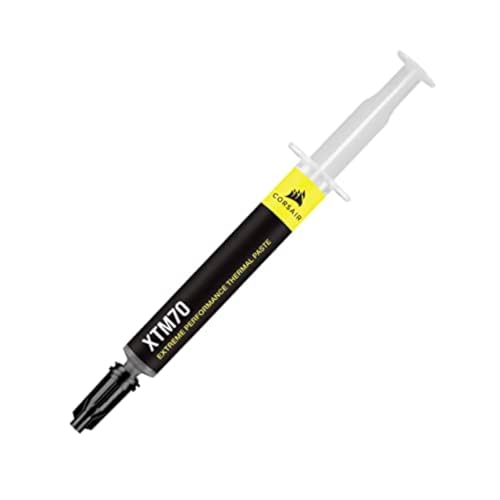 Corsair XTM70 Extreme Performance Thermal Paste, 3g for Intel & AMD Processors up to 250W+ TDP - Low Viscosity, Easy Appli...