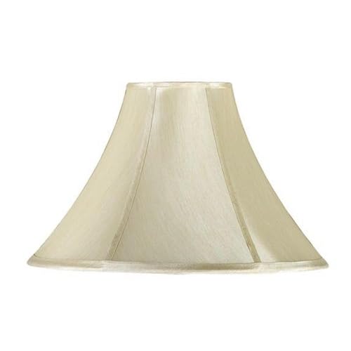 Cal Lighting SH-7138 Side Bell Fabric Shade, Glass, 12in Height, 19in x 19in, See Image