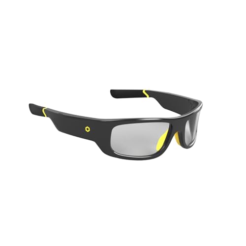 Lucyd Armor Smart Safety Glasses, TR90 Frame, Light Adaptive Lenses, Open Ear Speakers & Microphone - ANSI Z87.1