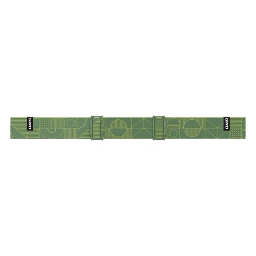 Giro Women's and Youth Millie Ski and Snowboard Goggles - Hedge Green Linocut Strap with Vivid Emerald Lens