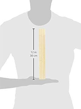 Ampersand Art Supply Unprimed Basswood Artist Panel, 1-1/2" Cradled Profile, 6"x12"