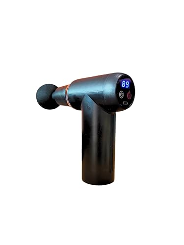 Adjustable Arm Massage Gun with six Interchangeable Heads, Relieves Muscle Soreness,Stiffness and Pain Relief, Black