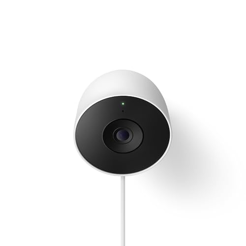 Google Nest Cam Outdoor (Wired, 2nd Gen) - 2 Pack - Security Camera with 2K Video and Gemini, Night Vision, 2-Way Audio - ...