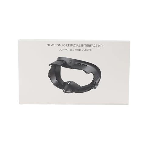 AMVR FC4 Upgraded Face Cover Pad Facial Interface Compatible with Meta/Oculus Quest 3 Accessories, with Knob Adjustable, NOT Compatible with Meta Quest 3S (Better for Halo Head Strap)