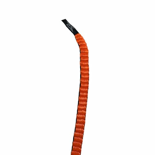 Rapid Rope Canister 120ft Orange Flat Tactical Paracord, Made in USA, 1100lb Tested Heavy Duty Poly Rope Test Cord, Non-Ta...