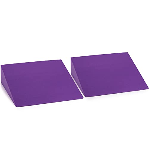 DEAYOU 2 Pack Yoga Foam Wedge, 13" EVA Foam Calf Stretch Slant Board for Lower Leg Strength Improve, Squat Wedge Incline B...
