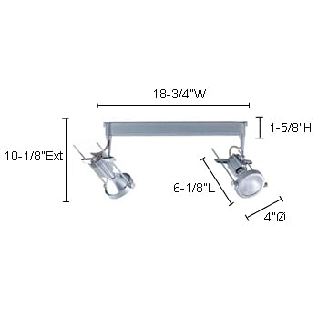 Jesco Lighting Hmh902P30701B Contempo 902 Series Metal Halide Track Light Fixture  Par30  70 Watts  Black Finish