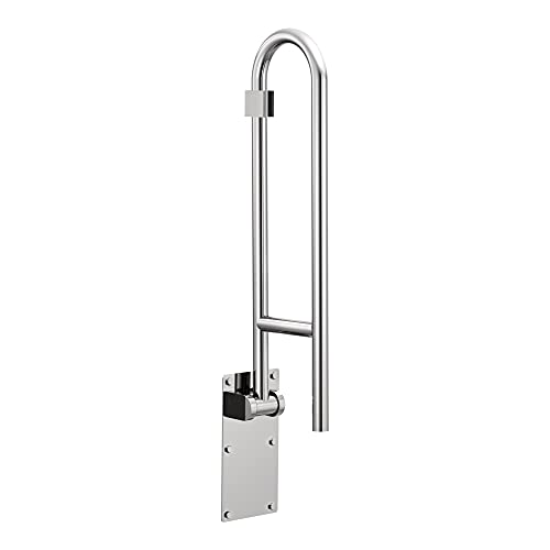 Moen Home Care Bathroom Safety 30 Inch Stainless Steel Flip Up Bathroom Grab Barwith Textured Grip, Elderly Assistance Pro...