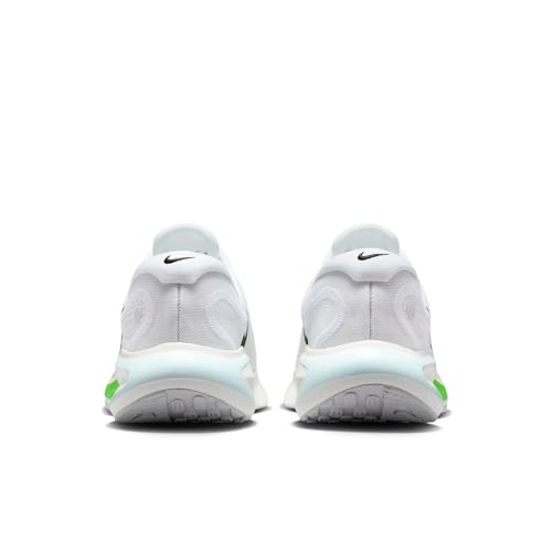 Nike Men's Journey Run Road Running Shoes, White/Black-Green Strike-Glacier Blue, 10.5
