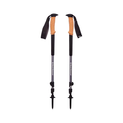 BLACK DIAMOND Trail Trekking Poles (Pair) | Lightweight Aluminum Hiking Poles | Natural, Cork, or Foam Grips | FlickLock A...