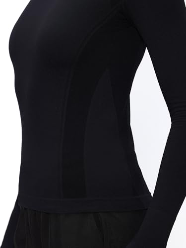 Long Sleeve Workout Tops for Women, Compression Shirt, Sports Running Shirt Breathable Athletic Top Slim Fit