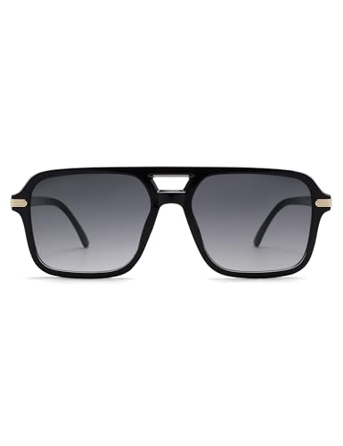 Appassal Retro Aviator Sunglasses for Women Men, Trendy Square Womens Mens Aviators UV400 Sunnies AP3784