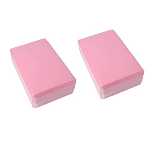 Doefo Yoga Blocks 2 Pack, Non-Slip EVA Foam Yoga Block, Pilates Block, Workout Blocks for Stretching, Meditation, Stable H...