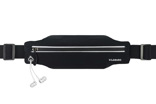 Slim Running Belt Fanny Pack for Men Women, Running Phone Holder Runners Pouch Waist Pack for Workout, Money Belt, Running...