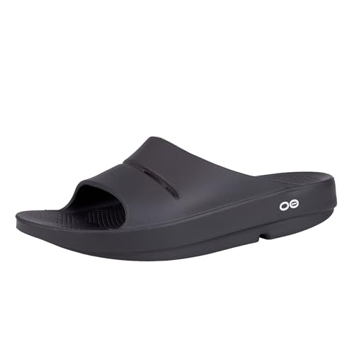 OOFOS OOahh Recovery Slide, Black - Women’s Size 13, Men’s Size 11