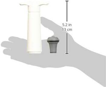 Vacu Vin Original Wine Saver with 2 Vacuum Bottle Stoppers – White Wine Preserver Pump for Red or White Wine – Manual Air Remover System – Airtight Seal – Keep Wine Fresh Longer