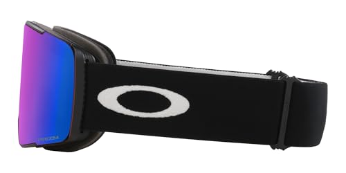 Oakley Line Miner Pro Low Bridge Fit Snow Goggle, Matte Black Strap w/Prizm Snow Argon Iridium Lens, Medium