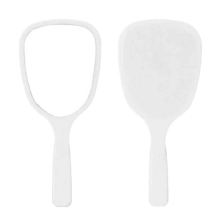 Aestivate 4PC Black and White Hand Mirror, Travel Handheld Mirror, Cosmetic Mirror with Handle (4PC Black and White)