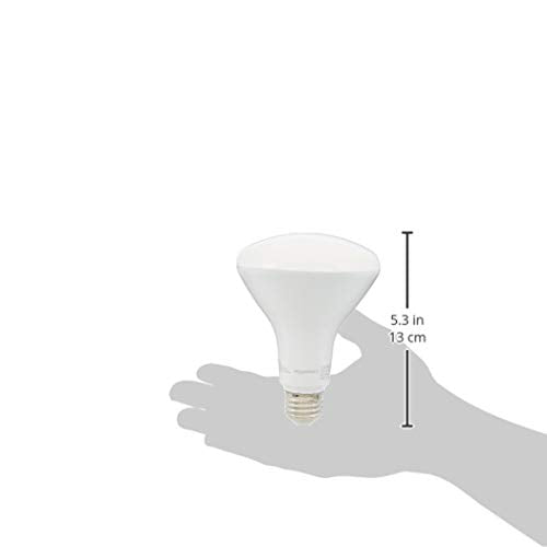 Amazon Basics BR30 LED Light Bulb, 65 Watt Equivalent, Energy Efficient 11W, E26 Standard Base, Soft White 2700K, Dimmable, 10,000 Hour Lifetime , 16-Pack