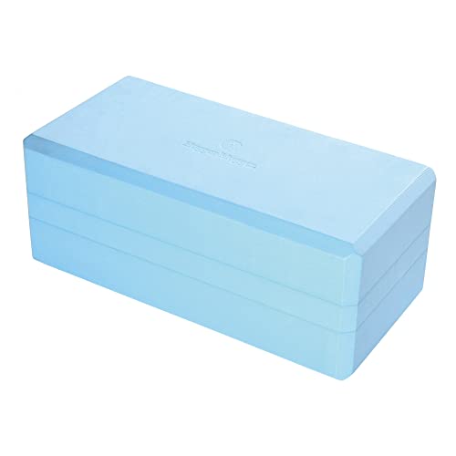 Hugger Mugger 5 in. Big Foam Yoga Block - Extra Large Size, Dense Foam, Reliable Support, Beveled Edges for Comfort, Great...