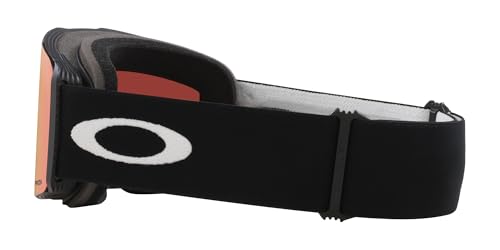 Oakley Line Miner Pro Low Bridge Fit Snow Goggle, Matte Black Strap w/Prizm Snow Rose Lens, Medium