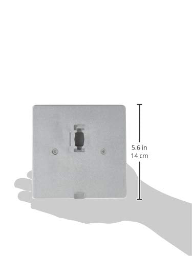 Cal MONOPOINT Low Voltage Light Fixture, Steel, 5.4 x 5.4 x 0.5 in, Silver, Model HT-297-BS
