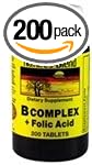 Nature's Blend B Complex Plus Folic Acid 200 Tablets