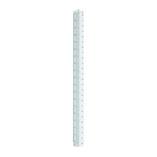 STAEDTLER 12in Engineer Scale Ruler - Triangular Engineering Ruler with 6 Scales(10-60 Parts/Inch), Color-Coded Grooves, P...