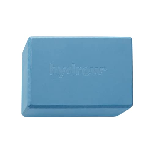Hydrow Yoga Blocks - Supportive & Lightweight EVA Foam for Yoga, Pilates, Meditation, 9 x 6 x 4 inches, Blue