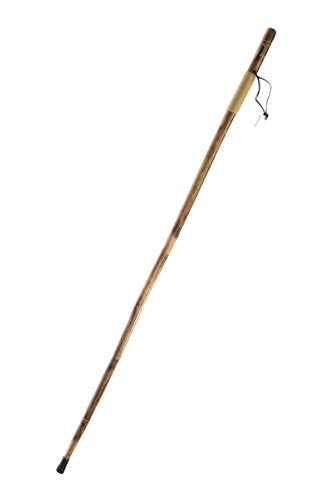 SE Survivor Series Wooden Walking/Hiking Stick, Hand-Carved Eagle Design, Hard Pine Wood, Rope Wrapped for Steady Grip, Wr...