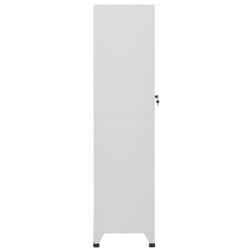 Metal Locker,Large Steel Locker Cabinet 38x45x180 cm, Lockable Door, Spacious Storage with Shelf & Hanging Bar, Ideal for Sports Locker Rooms & Company Changing Areas