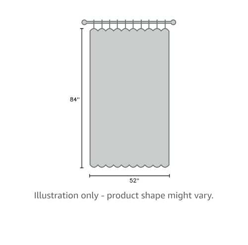 BONZER Waterproof Indoor/Outdoor Curtains for Patio - Thermal Insulated, Sun Blocking Grommet Blackout Curtains for Bedroom, Porch, Living Room, Pergola, Cabana, 2 Panels, 52 x 84 inch, White