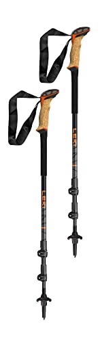 LEKI Makalu Cork Lite Trekking Poles - Aluminum Collapsible Lightweight Walking Poles for Hiking & Trekking