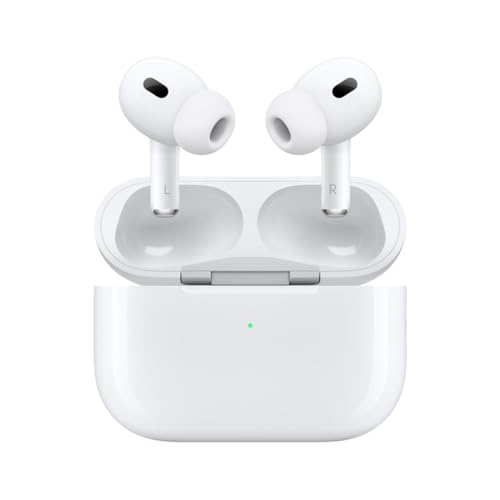 Apple AirPods Pro 2 Wireless Earbuds, Active Noise Cancellation, Hearing Aid Feature, Bluetooth Headphones, Transparency, ...