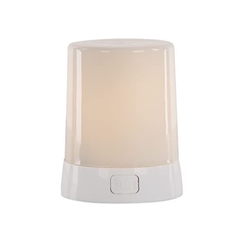 Melrose International Fia Flame 2 D X 2.75 H Plastic White 6 Hr Timer W/Remote Usb Charging Cable Included