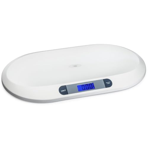 Smart Weigh Digital Baby & Pet Scale – Infant and Small Animal Weighing Scale for Newborns, Puppies & Cats – 44 lb Capacit...