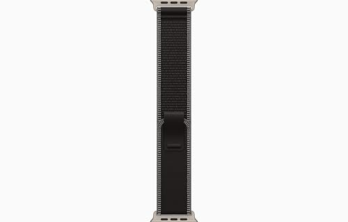 Apple Watch Ultra 3 [GPS + Cellular, 49mm] Natural Titanium Case with Black/Charcoal Trail Loop, M/L (Renewed)