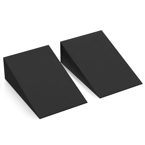 Inlisy Foam Wedge Slant Board, 2-pcs Update Calf Stretcher, Squat Wedges for Yoga, Foot Rehabilitation and Stretching, and...