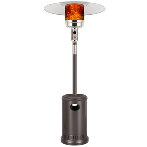 Hykolity 50,000 BTU Patio Heater with Sand Box, Table Design, Double-Layer Stainless Steel Burner, Wheels, Tip-over Protec...