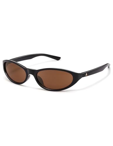 Appassal Retro Y2K Wrap Around UV400 Oval Sunglasses for Women Men Sporty Shades Rave 2026 Sunglasses AP3741