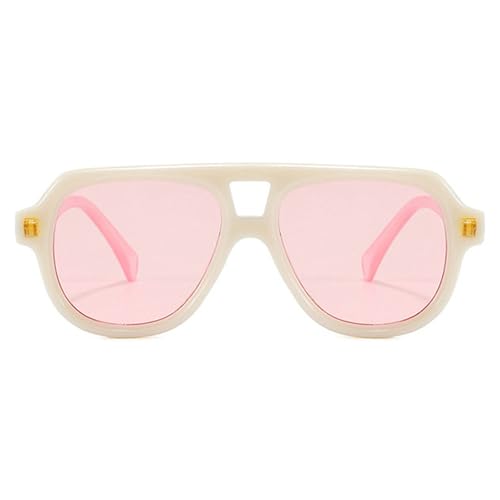 willochra Retro Double Bridges Pilot Men Rivets Sunglasses Fashion Clear Gradient Shades UV400 Women Punk Sun Glasses