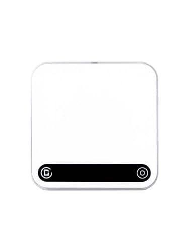 Coffee Scale with Timer and Flow Rate Tracking, 0.1g Precision, 2kg Capacity, Rechargeable, Smart App Compatible, Ideal fo...