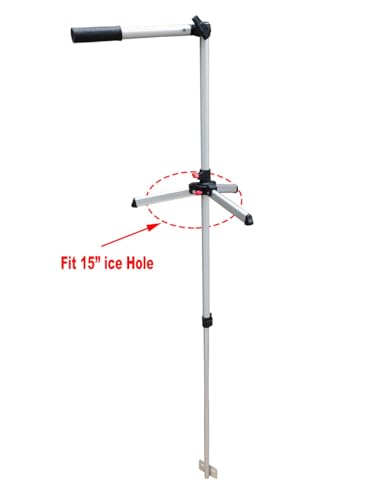Brocraft Portable Ice FishingTransducer Pole Mount for Livescope / – Adjustable Transducer Mount for Garmin, Humminbird & ...