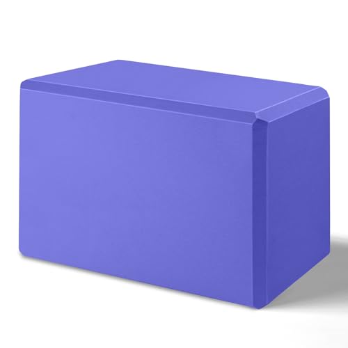 2025 Biguphate Yoga Blocks 9x 6x4 Inch，1 Pack EVA Foam Yoga Block Supportive Latex-Free, Non-Slip Exercise Blocks, Yoga Ac...
